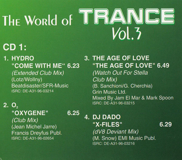 Various - The World Of Trance Vol. 3 (2xCD, Comp) - Image 3