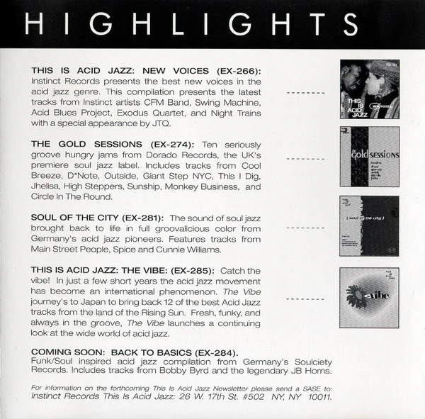 Various - This Is Acid Jazz Volume 4 (CD, Comp) - Image 4