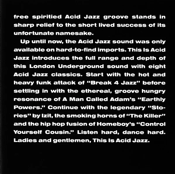 Various - This Is Acid Jazz Volume One (CD, Comp) - Image 5