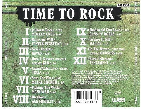 Various - Time To Rock (CD, Comp) - Image 2
