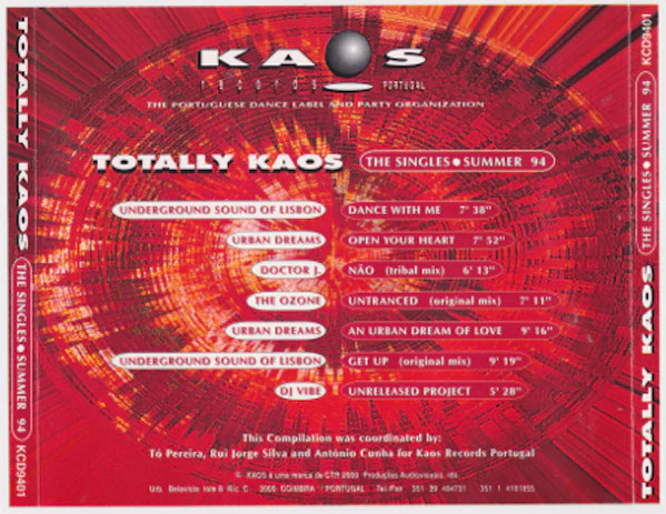 Various - Totally Kaos – The Singles Summer 94 (CD) - Image 3