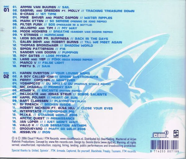 Various - Trance - The Ultimate Collection Vol.1 2006 (2xCD, Mixed) - Image 2
