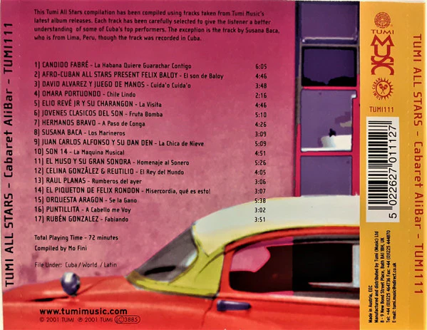Various - Tumi All Stars - Cabaret AliBar (CD, Comp) - Image 2