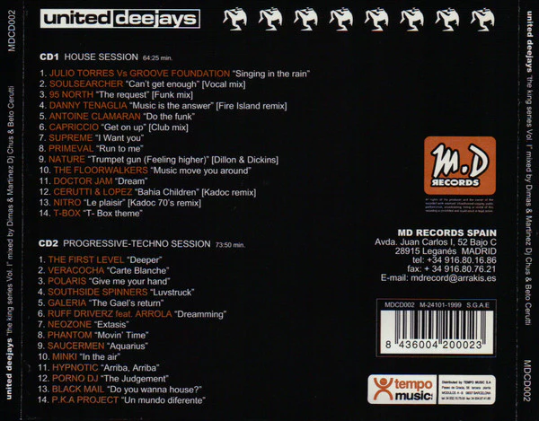 Various - United Deejays - The King Series Vol. 1 (2xCD, Comp, Mixed) - Image 5