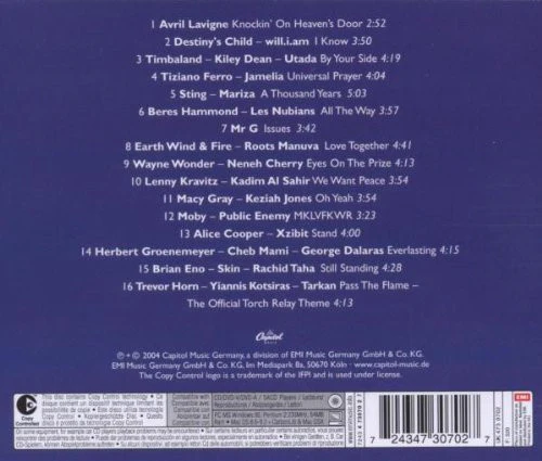 Various - Unity (The Official Athens 2004 Olympic Games Album) (CD, Album, Copy Prot.) - Image 3