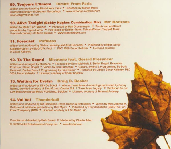 Various - Vintage Chill Volume 3. Autumn (CD, Comp, Dig) - Image 5