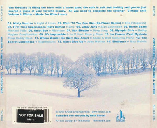 Various - Vintage Chill Volume 4. Winter (CD, Comp, Dig) - Image 2