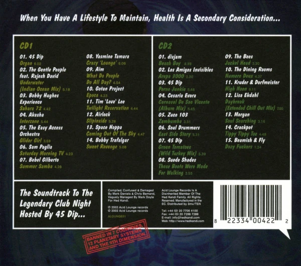 Various - Welcome To The Acid Lounge Vol. 1 (2xCD, Comp, Mixed) - Image 2