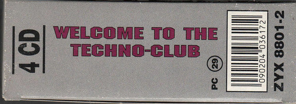 Various - Welcome To The Techno-Club (4xCD, Comp + Box, RE) - Image 3