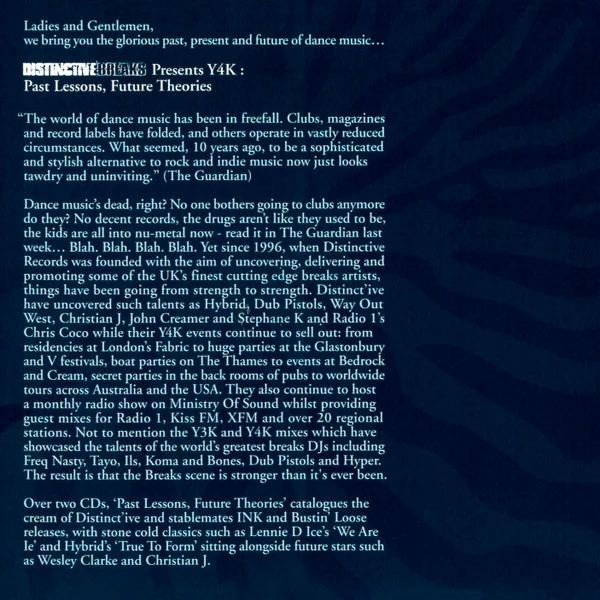 Various - Y4K: Past Lessons, Future Theories (2xCD, Comp, Mixed) - Image 4