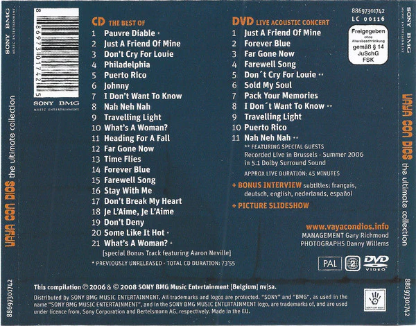 Vaya Con Dios - The Ultimate Collection (CD, Comp + DVD-V, PAL, Reg) - Image 3