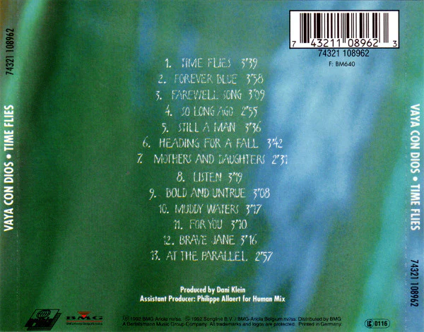 Vaya Con Dios - Time Flies (CD, Album, RP) - Image 2