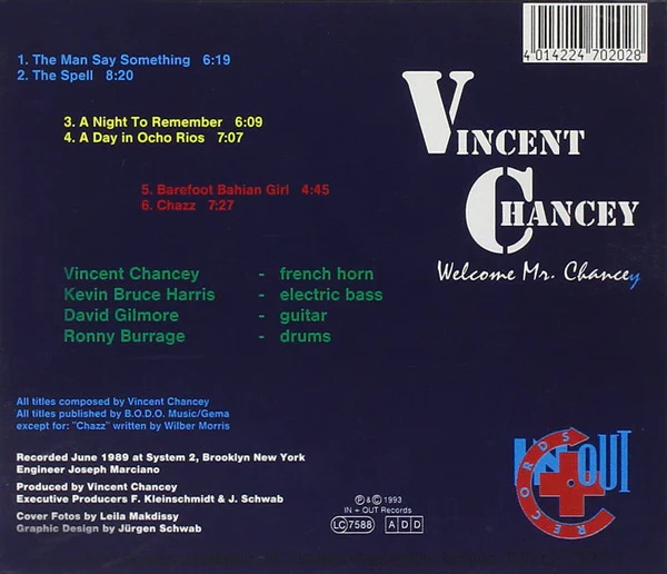 Vincent Chancey - Welcome Mr. Chancey (CD, Album) - Image 2