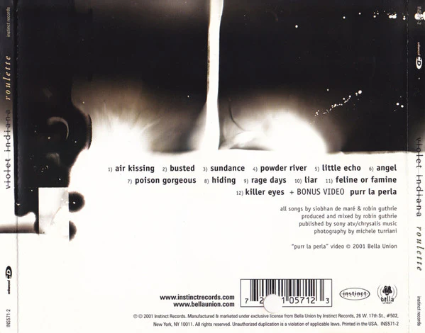 Violet Indiana - Roulette (CD, Album, Enh) - Image 2