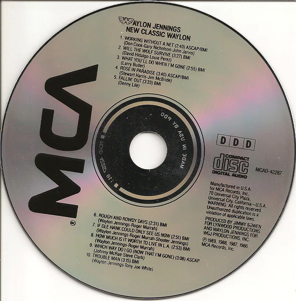 Waylon Jennings - New Classic Waylon (CD, Comp) - Image 3