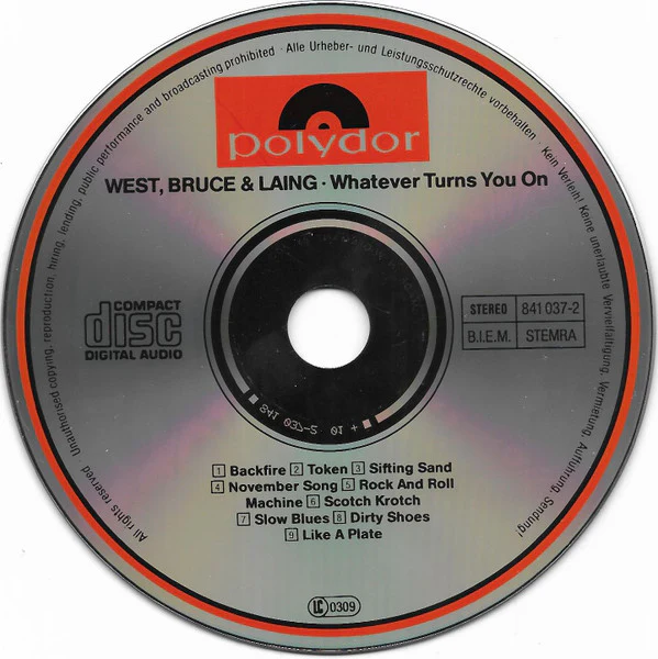 West, Bruce & Laing - Whatever Turns You On (CD, Album, RE) - Image 3