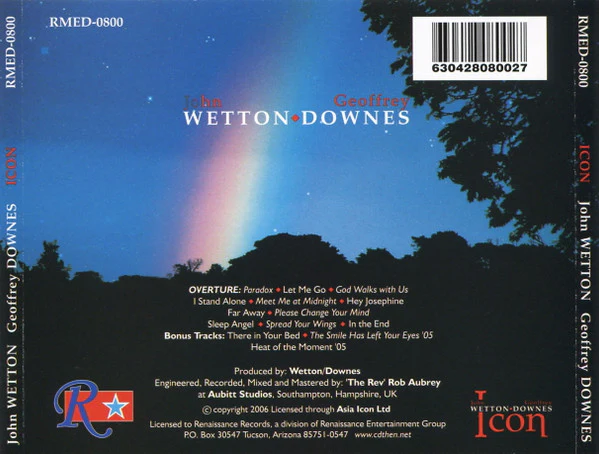 Wetton ♦ Downes* - Icon (CD, Album) - Image 3