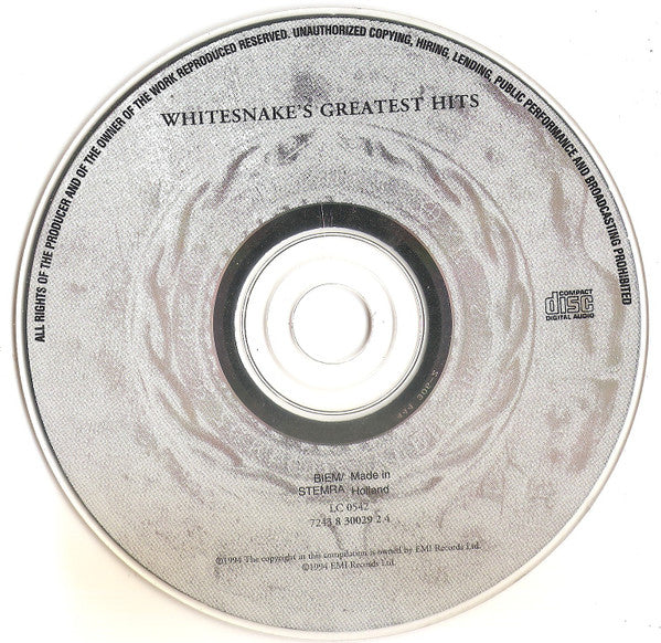 Whitesnake - Greatest Hits (CD, Comp) - Image 3