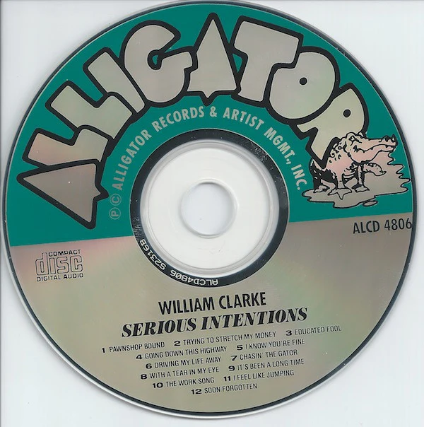 William Clarke - Serious Intentions (CD, Album) - Image 3