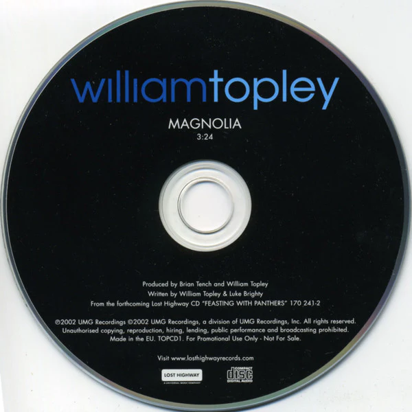 William Topley - Magnolia (CD, Single, Promo) - Image 2