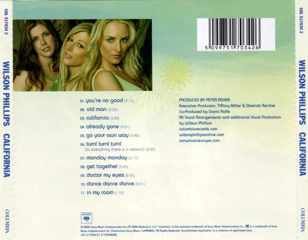 Wilson Phillips - California (CD, Album) - Image 2
