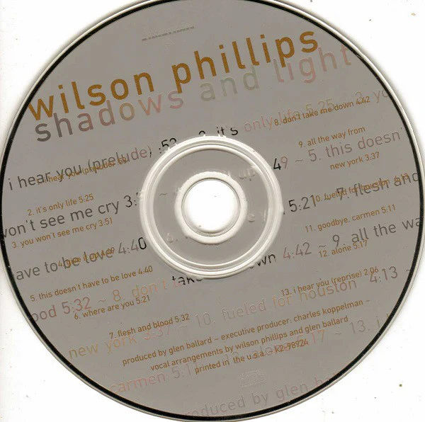 Wilson Phillips - Shadows And Light (CD, Album) - Image 4