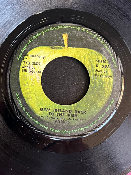 Wings - Give Ireland Back To The Irish (7", Single)