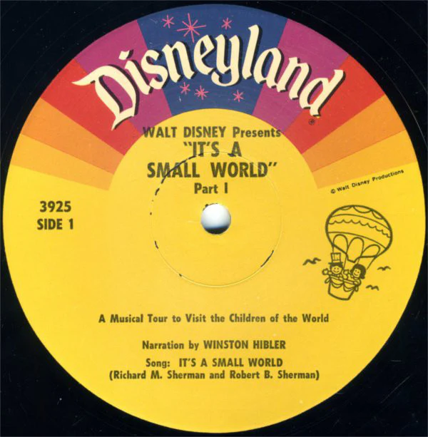 Winston Hibler - It's A Small World (LP, Album, RE, Rai) - Image 3