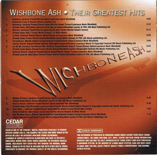 Wishbone Ash - Their Greatest Hits (CD, Unofficial, Dol) - Image 2