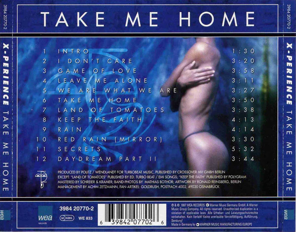 X-Perience - Take Me Home (CD, Album) - Image 2