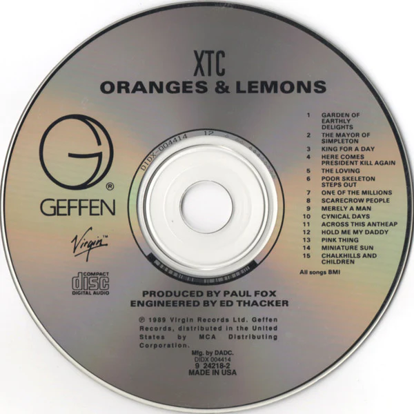 XTC - Oranges & Lemons (CD, Album, RE) - Image 4