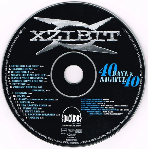 Xzibit - 40 Dayz & 40 Nightz (CD, Album, RE) - Image 3