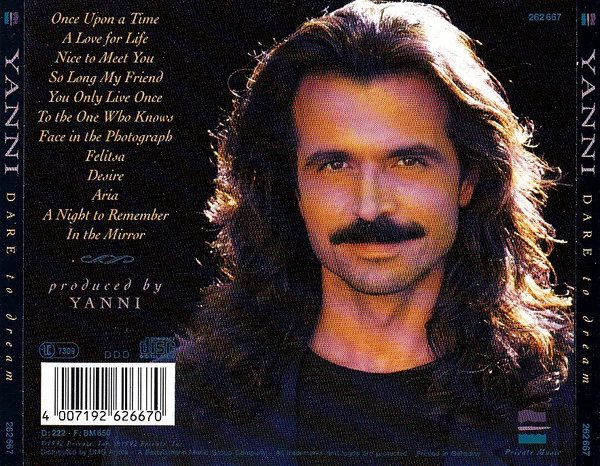Yanni - Dare To Dream (CD, Album) - Image 2