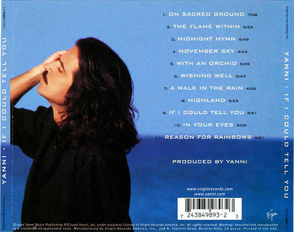 Yanni - If I Could Tell You (CD, Album) - Image 4