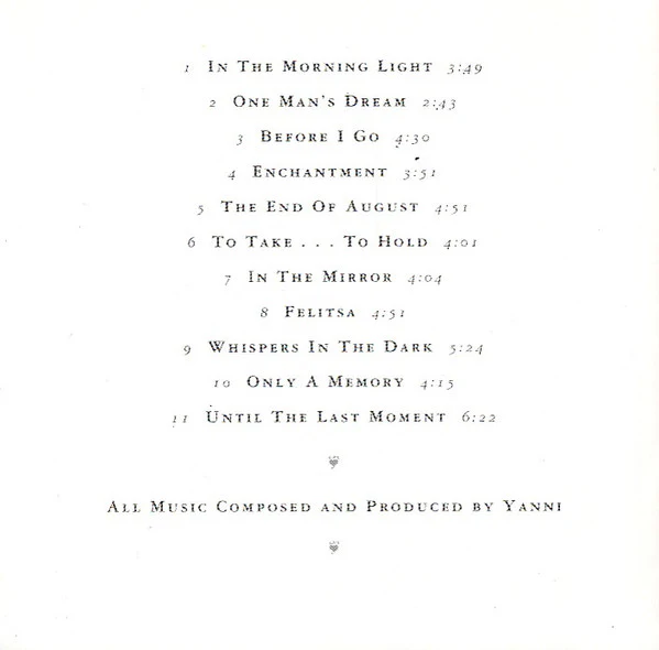 Yanni - In My Time (CD) - Image 5