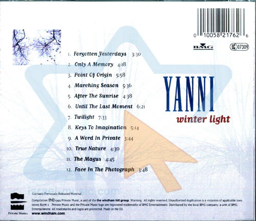 Yanni - Winter Light (CD, Comp) - Image 2