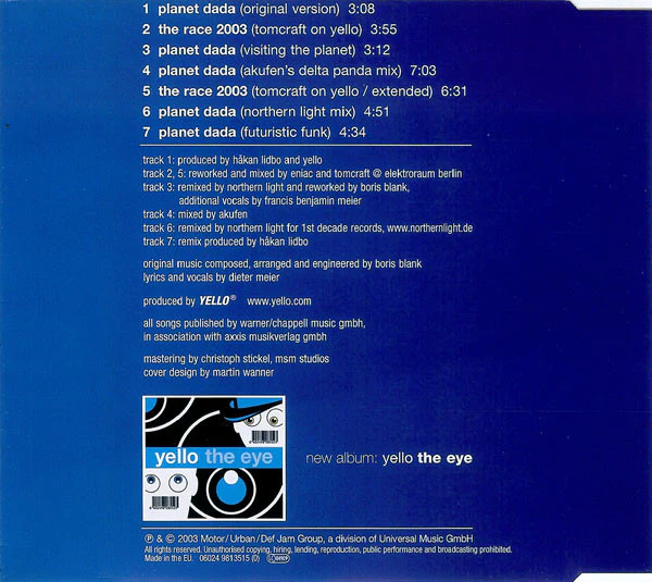 Yello - Planet Dada (CD, Maxi) - Image 2