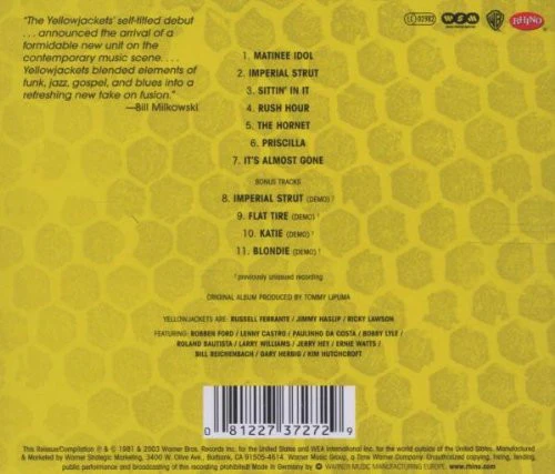 Yellowjackets - Yellowjackets (CD, Album, RE) - Image 2