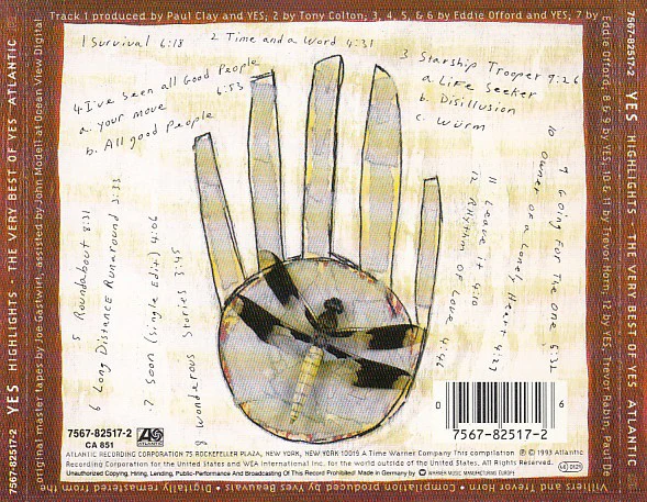 Yes - Highlights: The Very Best Of Yes (CD, Comp, RM) - Image 2