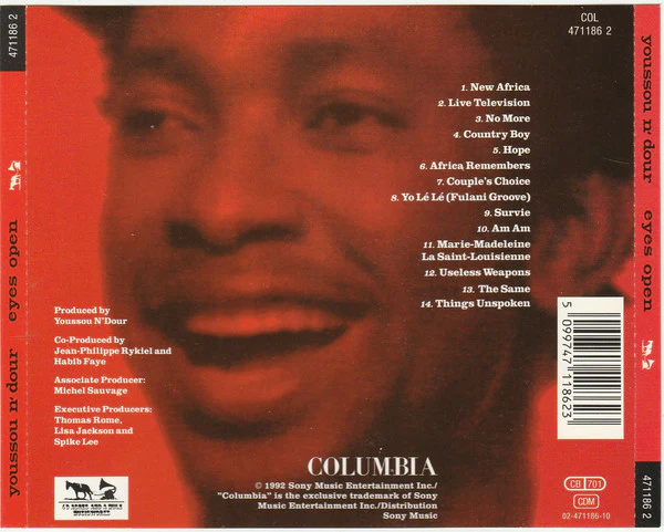Youssou N' Dour* - Eyes Open (CD, Album) - Image 2