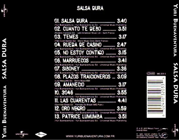Yuri Buenaventura - Salsa Dura (CD, Album) - Image 2