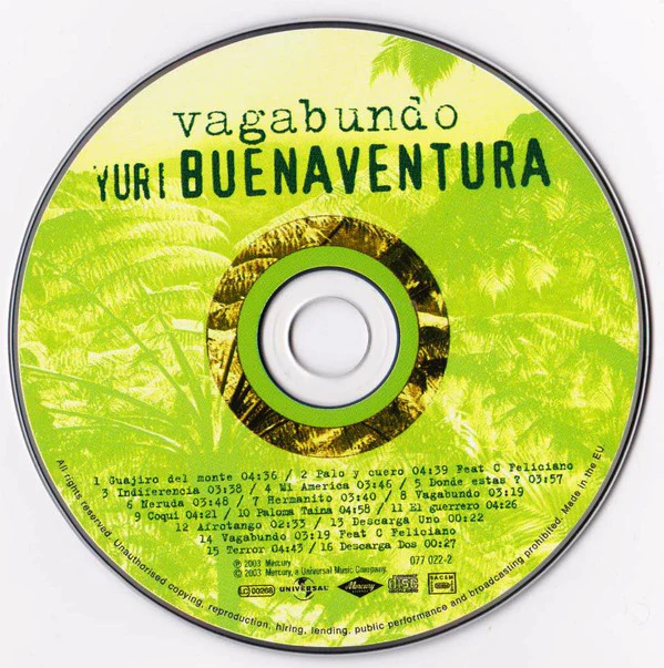 Yuri Buenaventura - Vagabundo (CD, Album) - Image 4