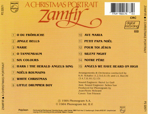 Zamfir* - A Christmas Portrait (CD, Album, RP) - Image 4