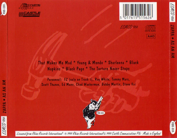 Zappa* - As An Am (CD, Album) - Image 2