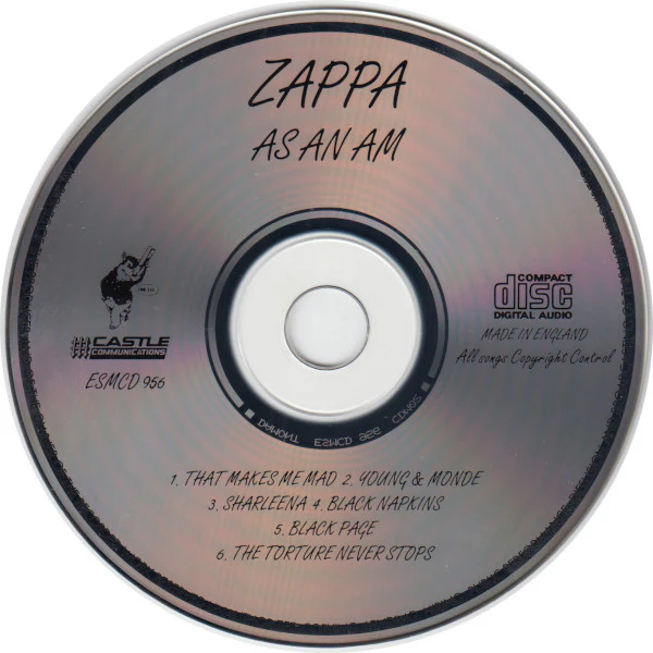 Zappa* - As An Am (CD, Album) - Image 3