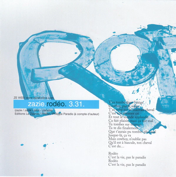 Zazie - Rodéo (CD, Single, Promo) - Image 3