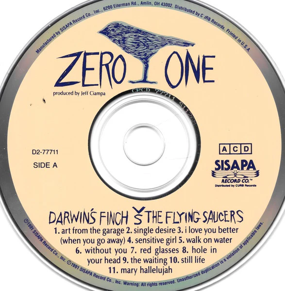 Zero One  - Darwin's Finch Vs The Flying Saucers (CD, Album) - Image 3